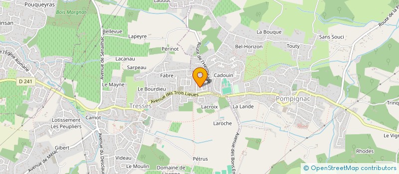 localisation de l'entreprise SCI COKOL  TRESSES