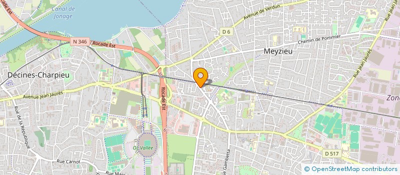 localisation de l'entreprise SCI COL DE LESCHAUX  MEYZIEU