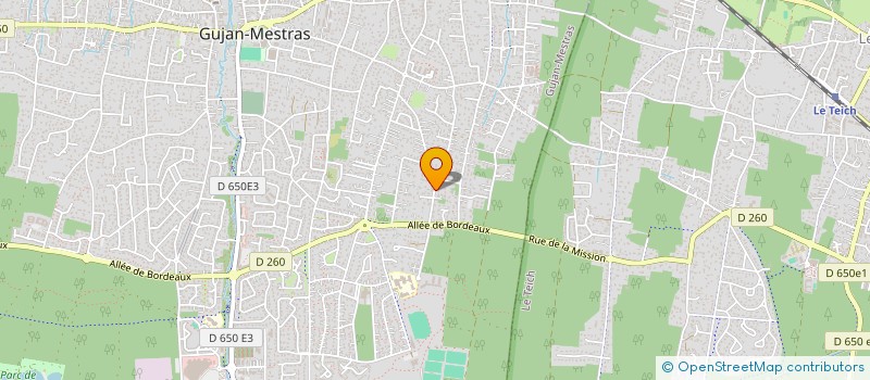 localisation de l'entreprise SCI COLAS  GUJAN-MESTRAS