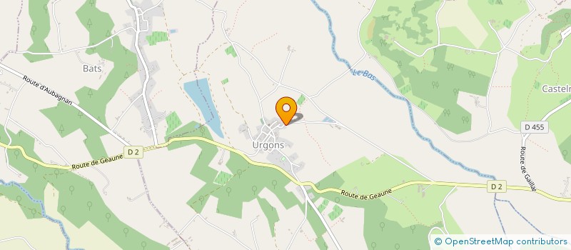 localisation de l'entreprise SCI COLAS  BATS