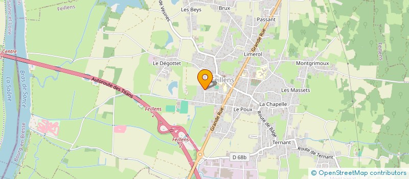 localisation de l'entreprise SCI COLAS  CHARNAY-LES-MACON