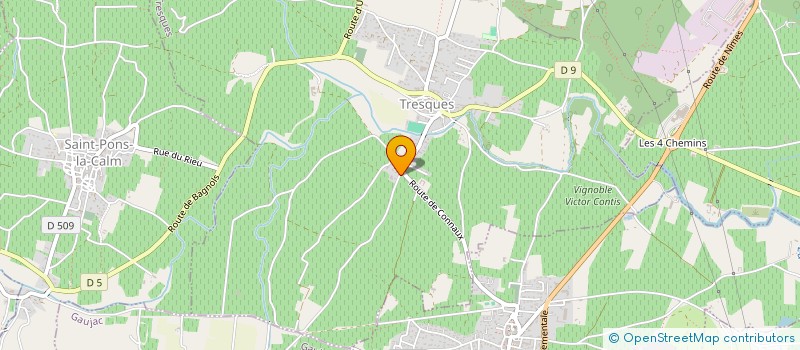 localisation de l'entreprise SCI COLAUBERT DU MAS  TRESQUES