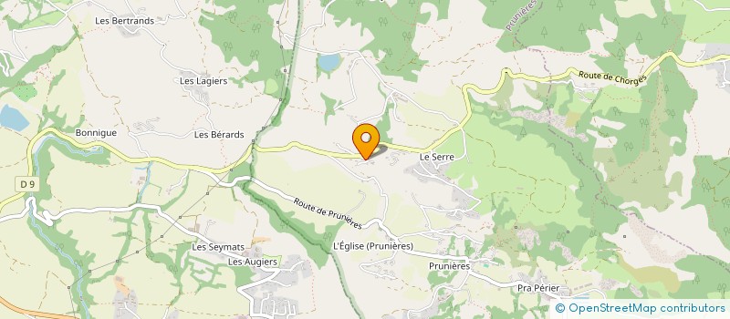 localisation de l'entreprise SCI COLAUD  PRUNIERES