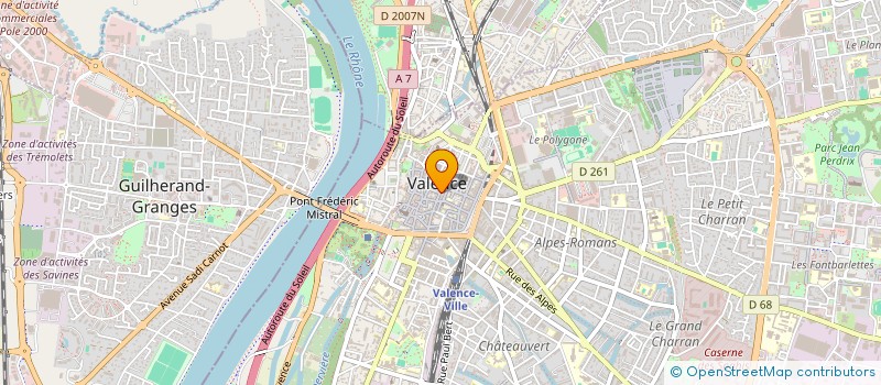 localisation de l'entreprise SCI COLBER à VALENCE