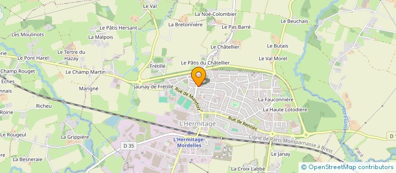 localisation de l'entreprise SCI COLBERT  L'HERMITAGE