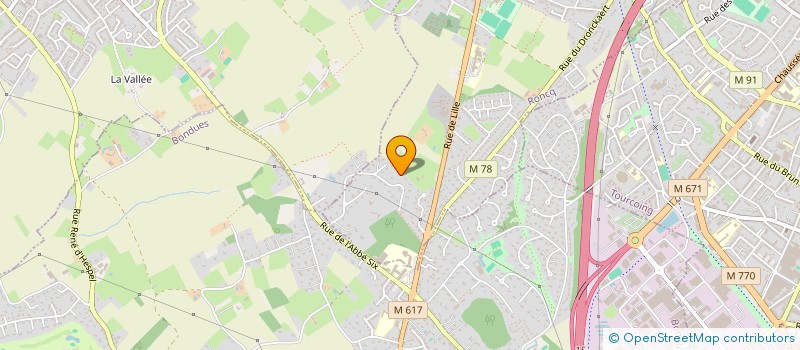 localisation de l'entreprise SCI COLBERT à RONCQ