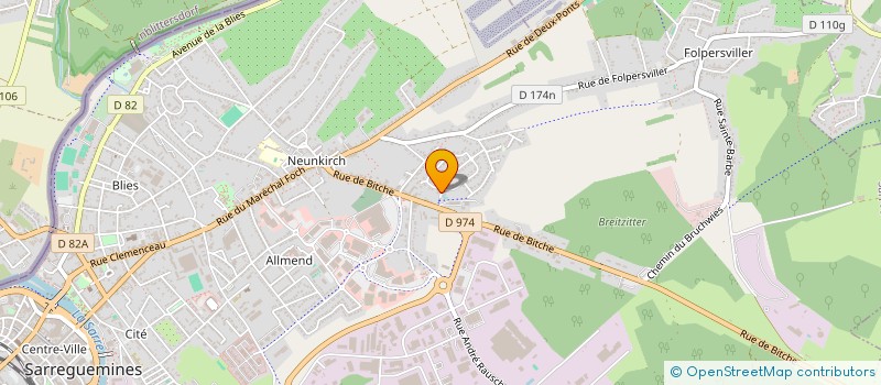 localisation de l'entreprise SCI COLBUS à SARREGUEMINES