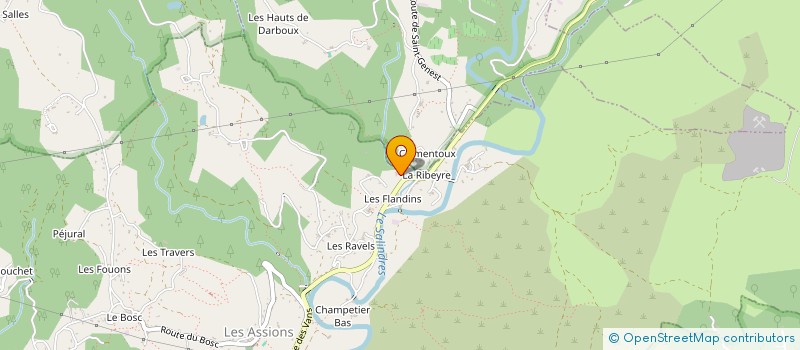 localisation de l'entreprise SCI COLEAH  CHAMBONAS