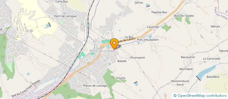 localisation de l'entreprise SCI COLEGRAM  PONT-DU-CASSE