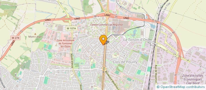localisation de l'entreprise SCI COLER à DIJON