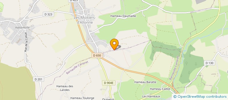 localisation de l'entreprise SCI COLERAINE  LES MOITIERS D'ALLONNE