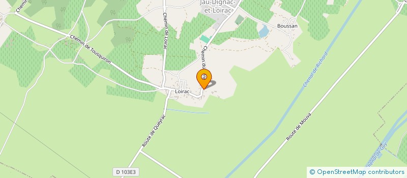 localisation de l'entreprise SCI COLETTE  JAU-DIGNAC-ET-LOIRAC