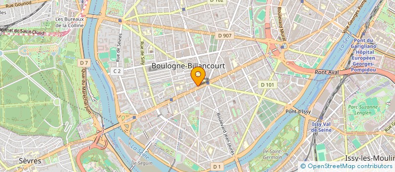 localisation de l'entreprise SCI COLETTE  BOULOGNE-BILLANCOURT