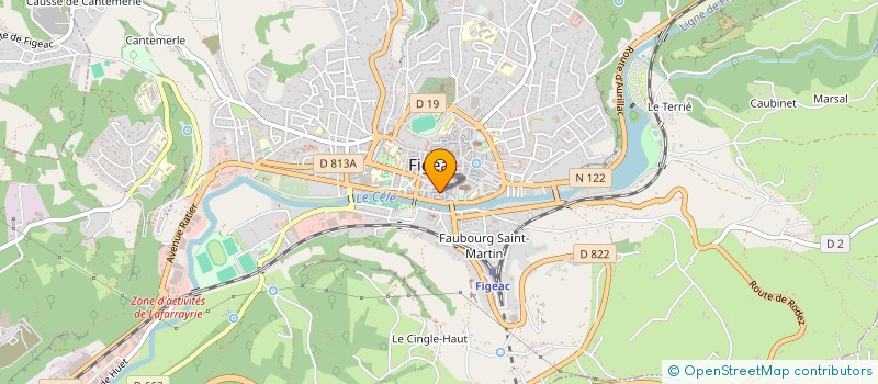 localisation de l'entreprise SCI COLETTE  FIGEAC