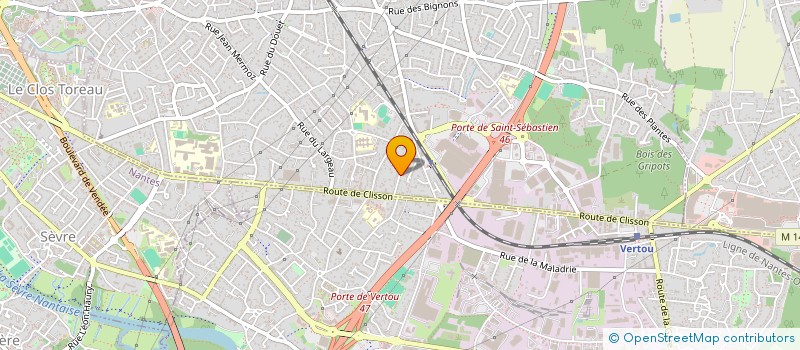 localisation de l'entreprise SCI COLEU MERIT  SAINT-SEBASTIEN-SUR-LOIRE