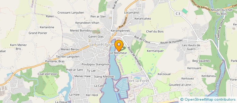 localisation de l'entreprise SCI COLGUEN 2009  LA FORET-FOUESNANT