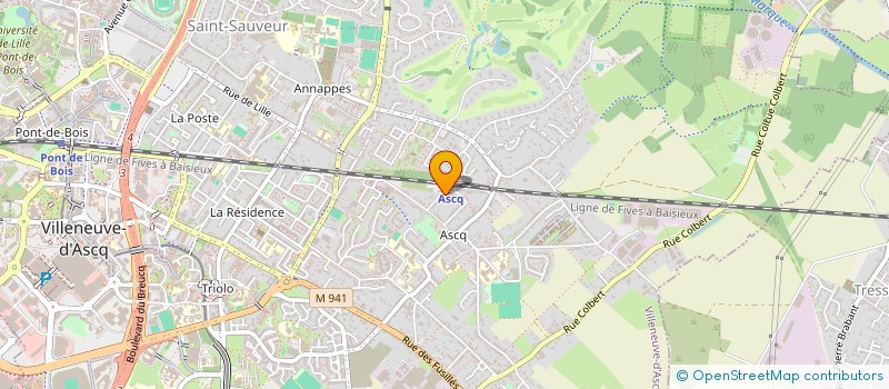 localisation de l'entreprise SCI COLHIP à VILLENEUVE-D'ASCQ