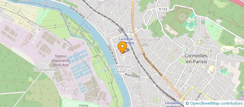 localisation de l'entreprise SCI COLIBRI  LA FRETTE-SUR-SEINE