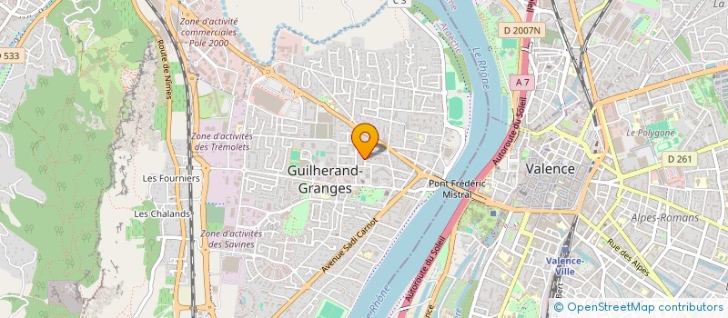localisation de l'entreprise SCI COLIBRI à GUILHERAND-GRANGES