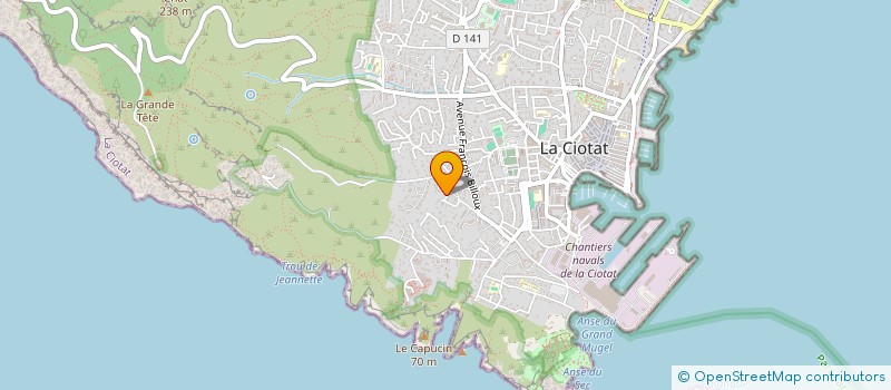 localisation de l'entreprise SCI COLIBRI  LA CIOTAT