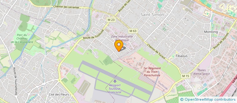 localisation de l'entreprise SCI COLIBRI  CUGNAUX