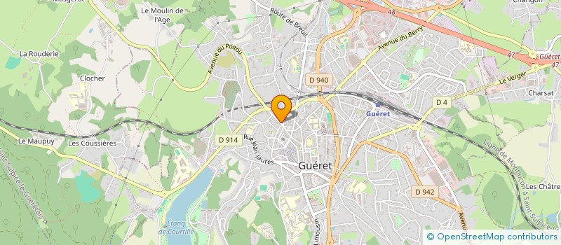 localisation de l'entreprise SCI COLIBRI  GUERET