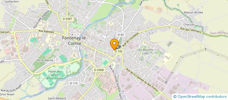 localisation de l'entreprise SCI COLIBRI  FONTENAY-LE-COMTE