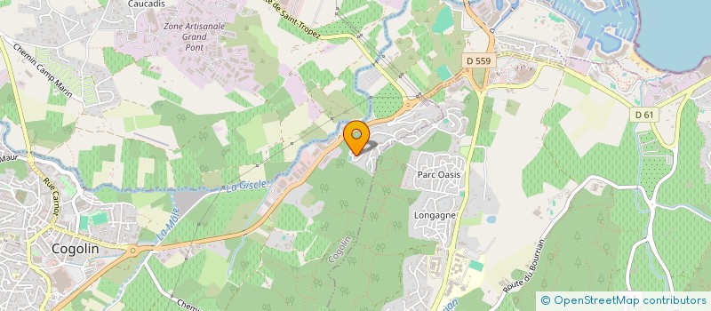 localisation de l'entreprise SCI COLIBRI à GRIMAUD