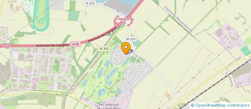 localisation de l'entreprise SCI COLIBRI  LA WANTZENAU