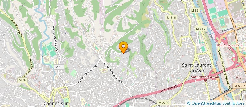 localisation de l'entreprise SCI COLIBRI à CAGNES-SUR-MER