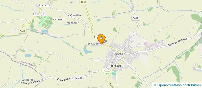 localisation de l'entreprise SCI COLIBRI  CADOURS