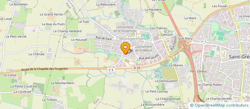 localisation de l'entreprise SCI COLIBRI  MONTGERMONT