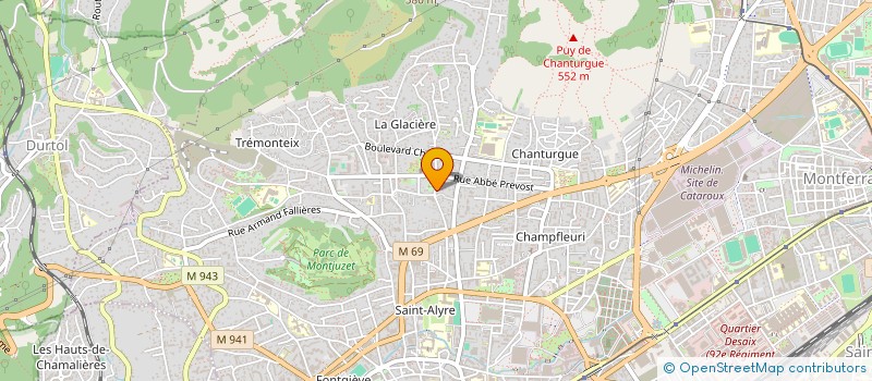 localisation de l'entreprise SCI COLIBRI  CLERMONT-FERRAND