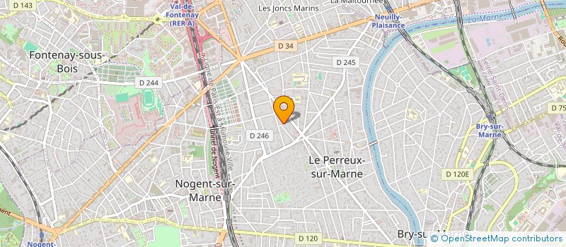 localisation de l'entreprise SCI COLIBRY  LE PERREUX-SUR-MARNE
