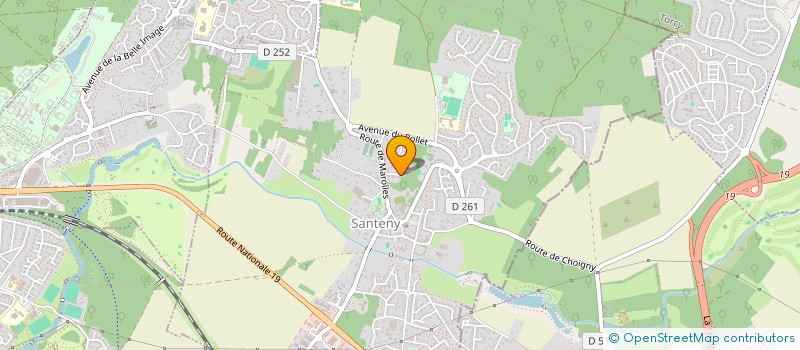 localisation de l'entreprise SCI COLIGNON  SANTENY