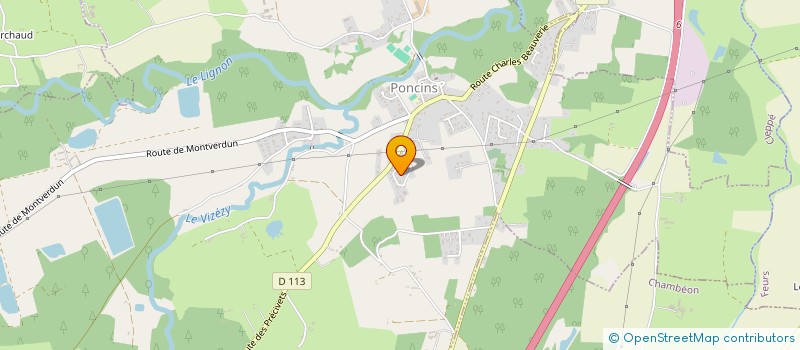 localisation de l'entreprise SCI COLILA  POUILLY-LES-FEURS