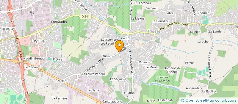 localisation de l'entreprise SCI COLIMAN  TRESSES