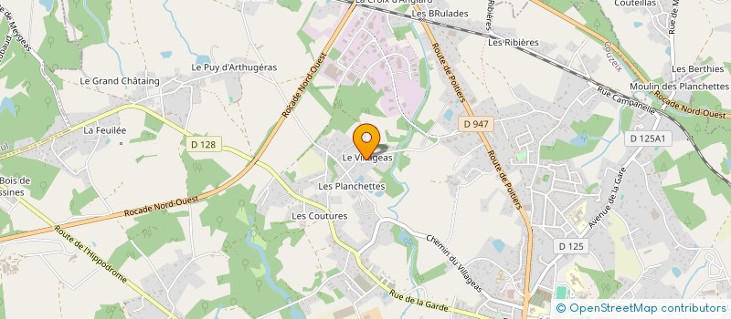 localisation de l'entreprise SCI COLIN VILLAGEAS à COUZEIX