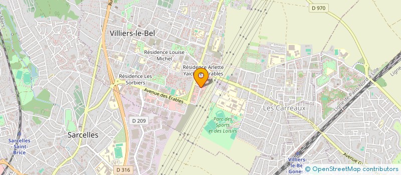 localisation de l'entreprise SCI COLINADE  VILLIERS-LE-BEL