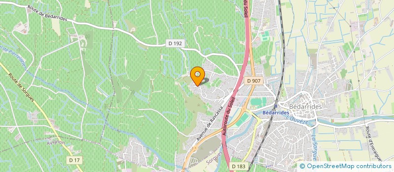 localisation de l'entreprise SCI COLISI  BEDARRIDES