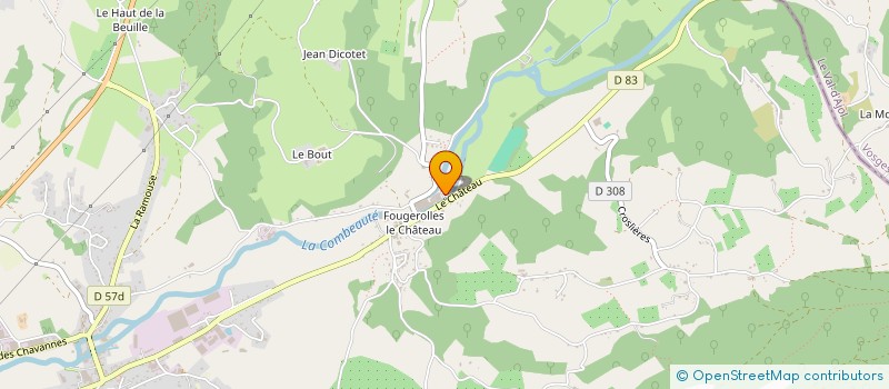 localisation de l'entreprise SCI COLLE BILLARD  FOUGEROLLES-SAINT-VALBERT