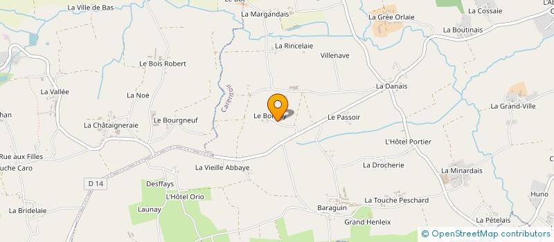 localisation de l'entreprise SCI COLLEAUX XAVIER ET BEATRICE MAM  CARENTOIR