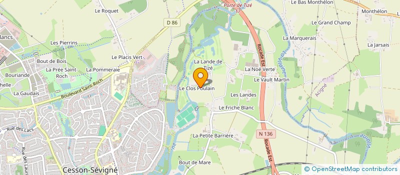 localisation de l'entreprise SCI COLLEU  CESSON-SEVIGNE