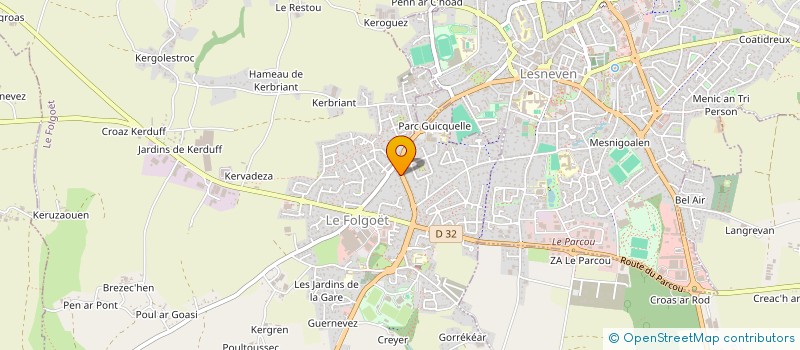 localisation de l'entreprise SCI COLLIN  LE FOLGOET