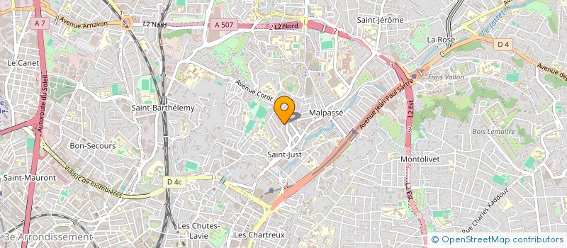 localisation de l'entreprise SCI COLLINE DU CAP à MARSEILLE