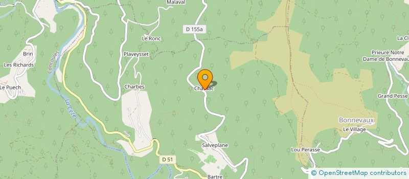 localisation de l'entreprise SCI COLLINETTE  AUJAC