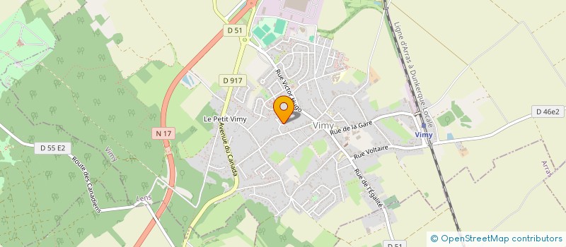 localisation de l'entreprise SCI COLMANT- INVESTISSEMENTS à VIMY
