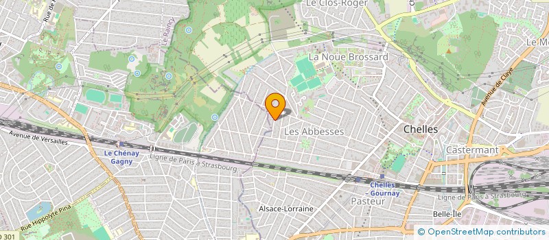 localisation de l'entreprise SCI COLMAU INVESTISSEMENTS  CHELLES