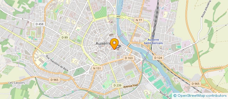 localisation de l'entreprise SCI COLMER à AUXERRE