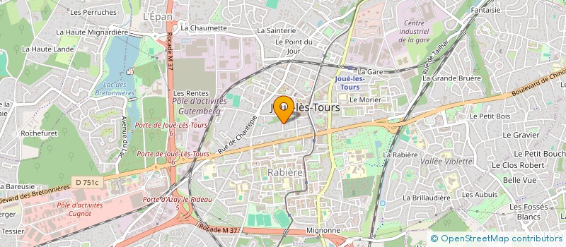 localisation de l'entreprise SCI COLNICA à JOUE-LES-TOURS